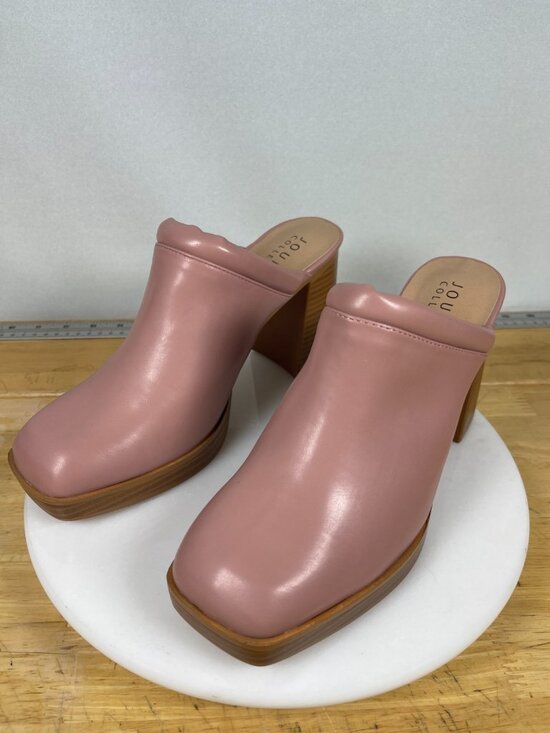 Journee Collection Shoes - Journee Collection Izara Mule Clogs Rose Pink Womens 8.5 Block Heel
